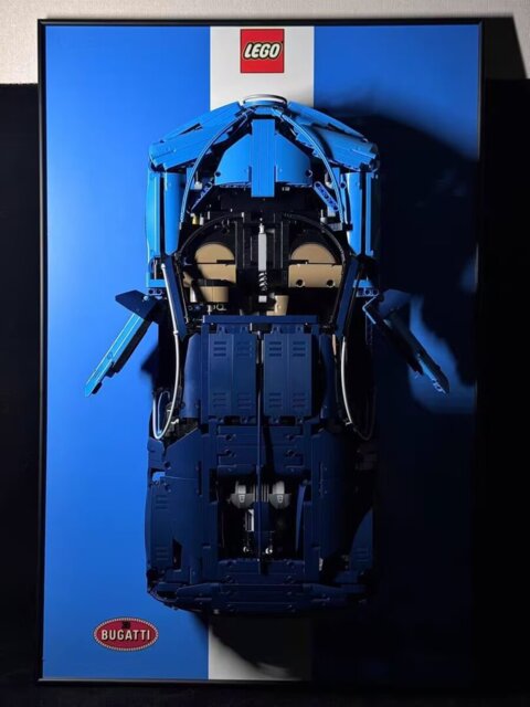 Premium Wall Display Frame for LEGO® 42083 Bugatti Chiron