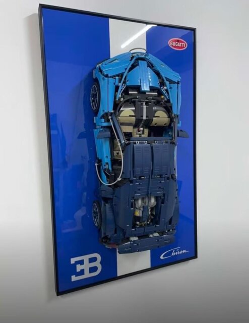 Premium Wall Display Frame for LEGO® 42083 Bugatti Chiron