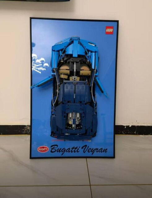 Premium Wall Display Frame for LEGO® 42083 Bugatti Chiron