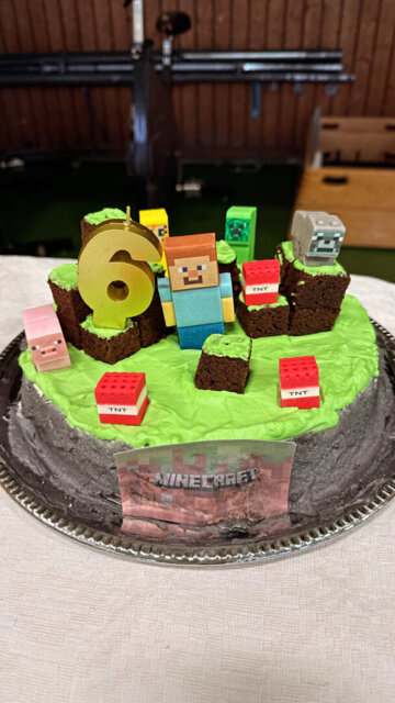 Minecraft set Ätbar tårtdekoration