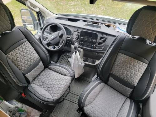 Beige Breathable Waterproof Diamond Pattern Leather Seat Cover for Cars