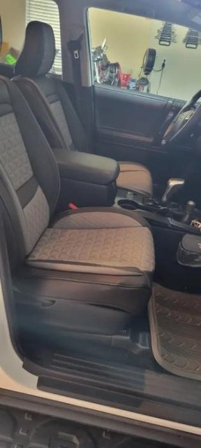 Beige Breathable Waterproof Diamond Pattern Leather Seat Cover for Cars
