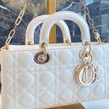 Dior Lady D-JOY Latte Cannage Lambskin Bag