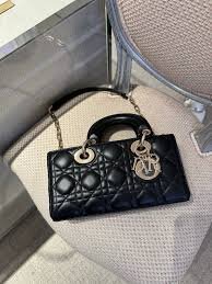 Dior Lady D-JOY Latte Cannage Lambskin Bag