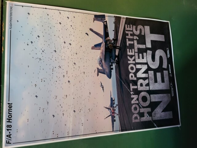 F/A-18 Hornet Propaganda Poster – flightposterstore