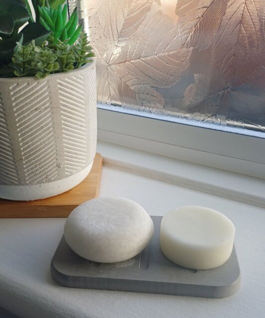 peppermint refresh shampoo & conditioner bar home set.