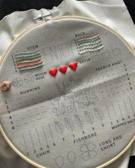 CraftHoop Butterfly Garden Embroidery Kit
