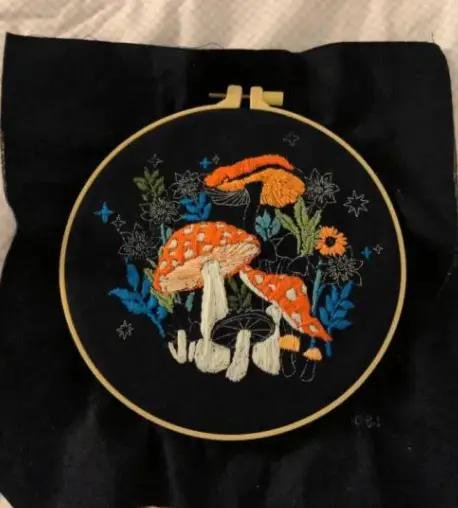 CraftHoop Butterfly Garden Embroidery Kit
