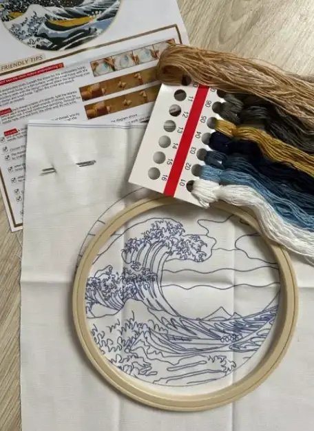 CraftHoop Butterfly Garden Embroidery Kit