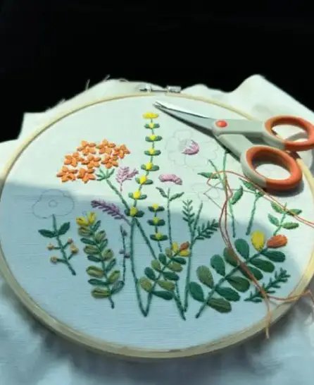 CraftHoop Butterfly Garden Embroidery Kit