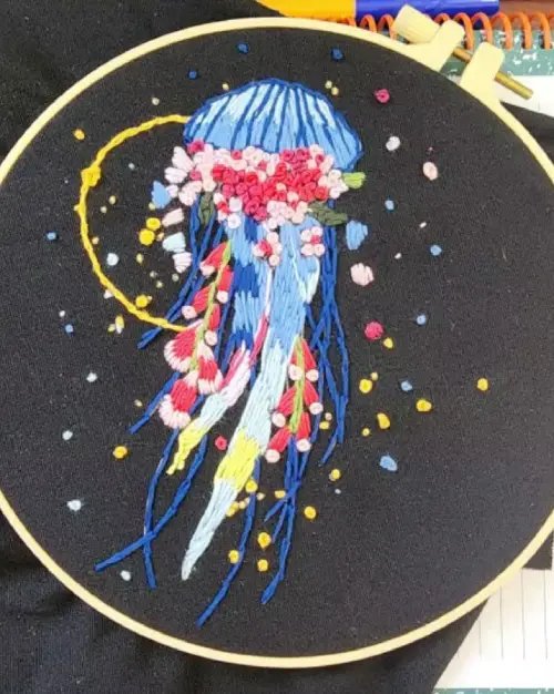 CraftHoop Butterfly Garden Embroidery Kit