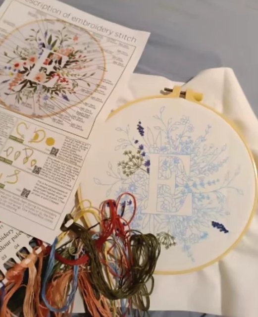 CraftHoop Butterfly Garden Embroidery Kit