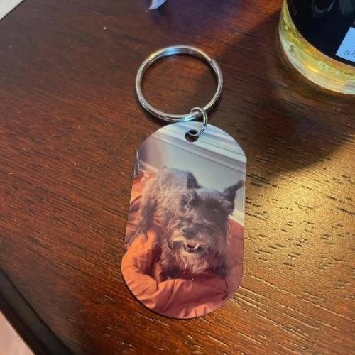 Mein Zuhause - Individueller Dog Tag Schlüsselanhänger
