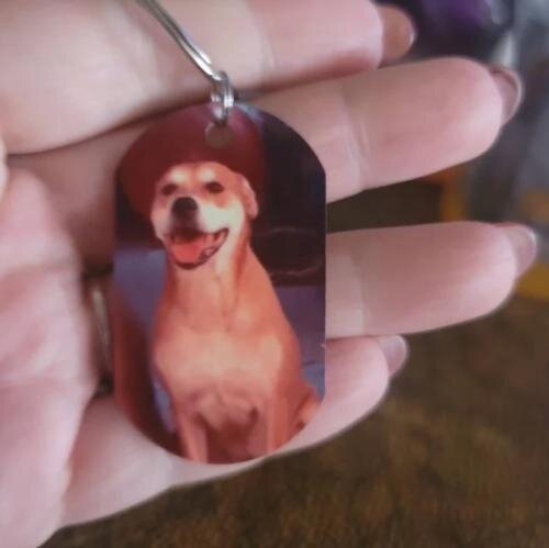 Mein Zuhause - Individueller Dog Tag Schlüsselanhänger