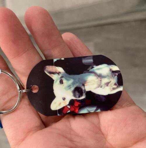 Mein Zuhause - Individueller Dog Tag Schlüsselanhänger