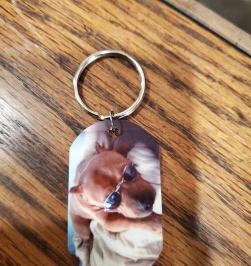 Mein Zuhause - Individueller Dog Tag Schlüsselanhänger