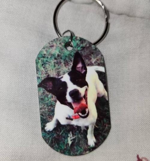 Mein Zuhause - Individueller Dog Tag Schlüsselanhänger