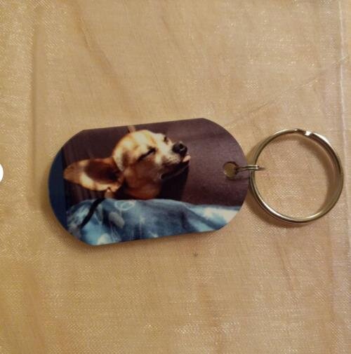 Mein Zuhause - Individueller Dog Tag Schlüsselanhänger