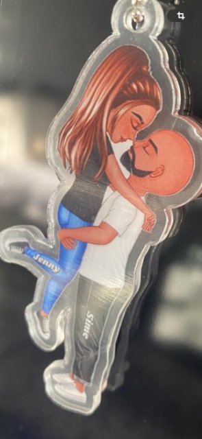 Umarmungspaar, personalisiertes Ornament, perfektes Geschenk für Ihren Partner