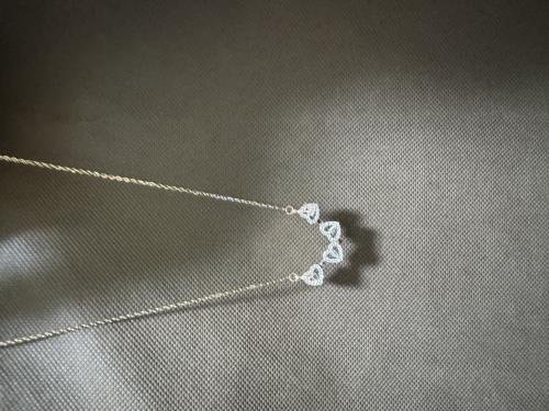 プチプラネックレス Lucky Heart Necklace・四つ葉のハート