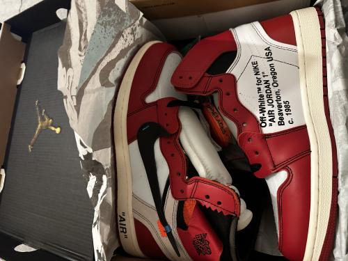 Customer photo of AJ 1 Retro High OG x OW 'Chicago'