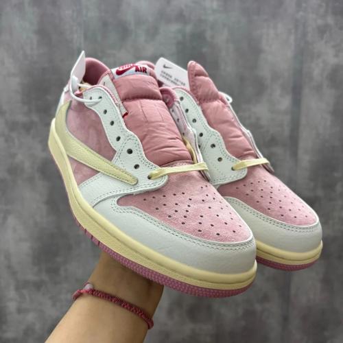 Customer photo of AJ 1 Low x Travis Scott 'Shy Pink'