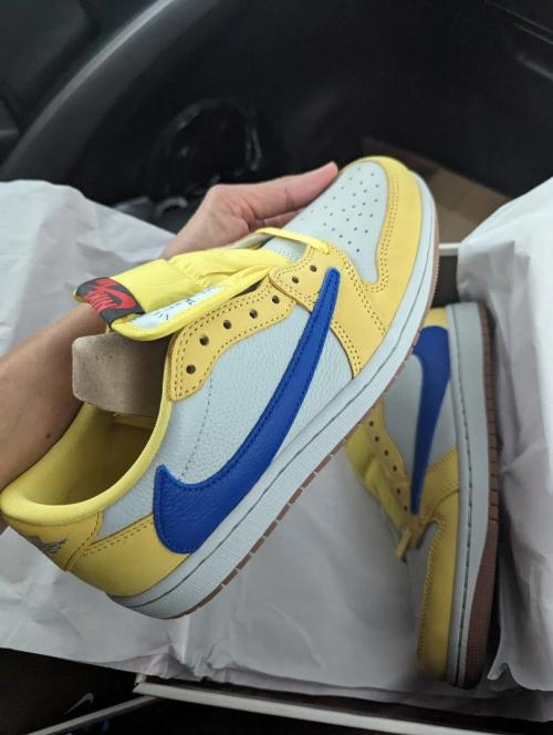 Customer photo of AJ 1 Low x Travis Scott 'Canary'