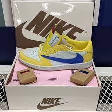 Customer photo of AJ 1 Low x Travis Scott 'Canary'