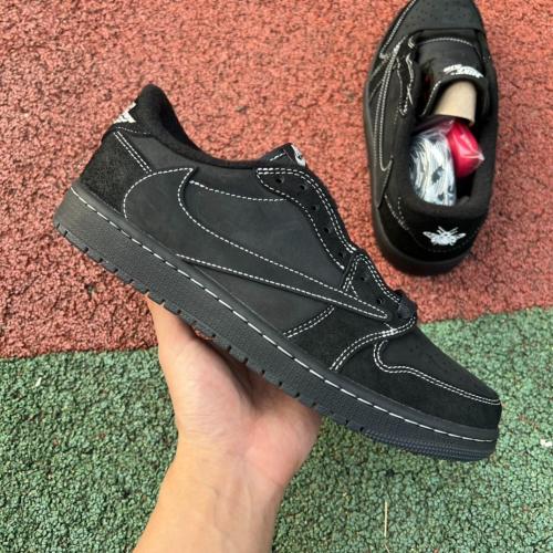 Customer photo of AJ 1 Low OG SP x Travis Scott 'Black Phantom'