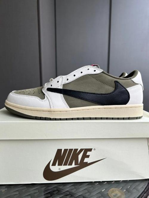 Customer photo of AJ 1 Retro Low x Travis Scott 'Medium Olive'