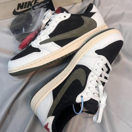 Customer photo of AJ 1 Retro Low x Travis Scott 'Olive'