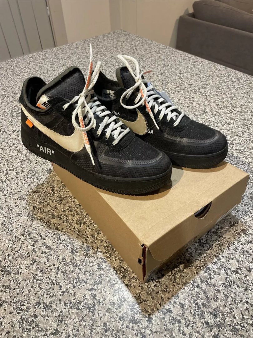 Customer photo of AF 1 Low x OW 'Black'