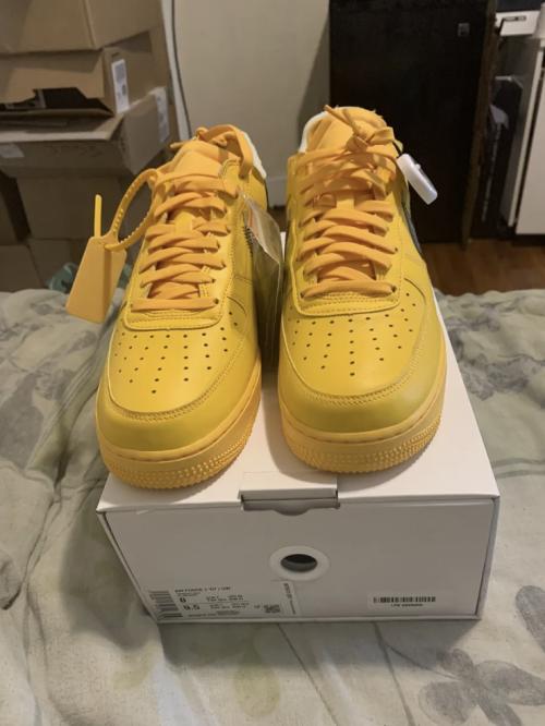 Customer photo of AF 1 Low x OW 'Lemonade'