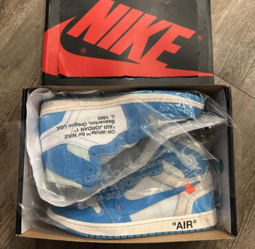 Customer photo of AJ 1 Retro High OG x OW 'UNC'