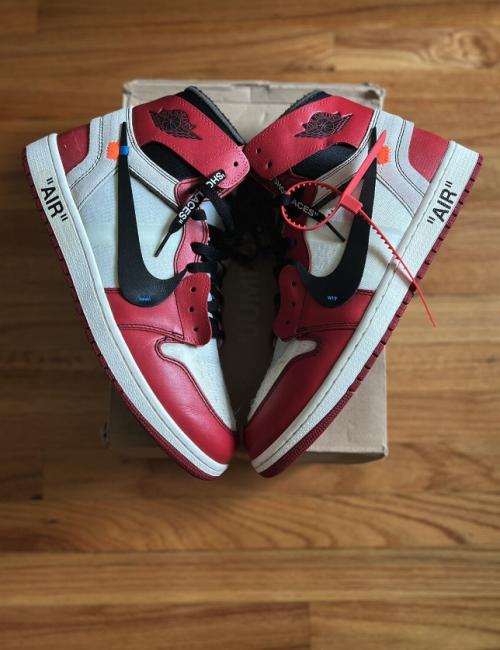 Customer photo of AJ 1 Retro High OG x OW 'Chicago'