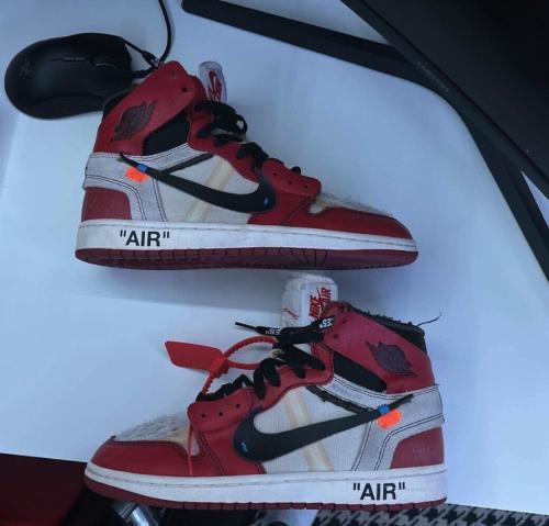 Customer photo of AJ 1 Retro High OG x OW 'Chicago'