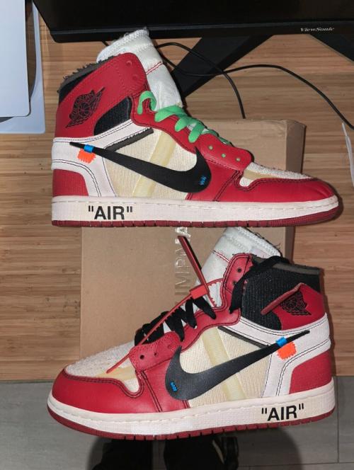 Customer photo of AJ 1 Retro High OG x OW 'Chicago'