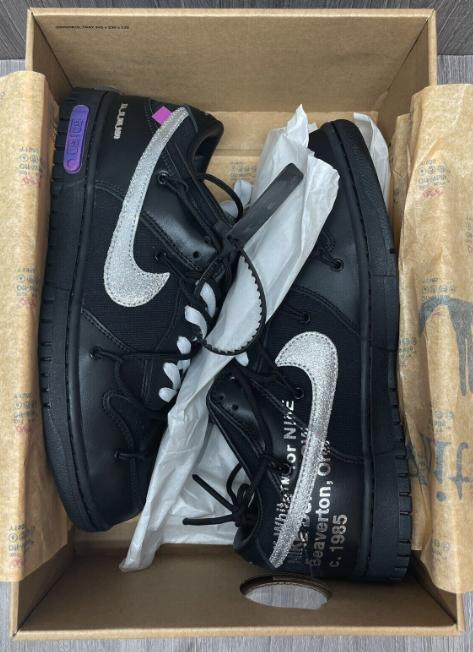 Customer photo of Dunk Low x OW 'Lot 40 of 50'