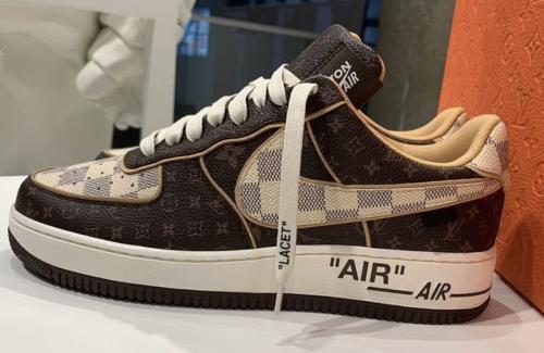 Customer photo of AF 1 Low x LV 'Monogram Brown Damier Azur'