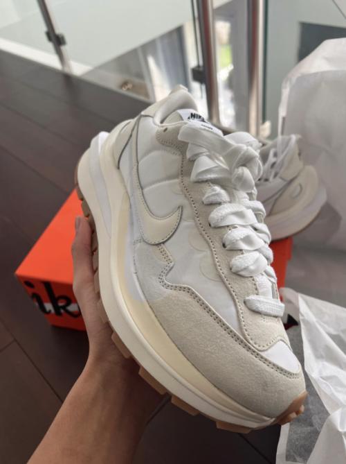 Customer photo of Sacai x VaporWaffle 'Sail Gum'