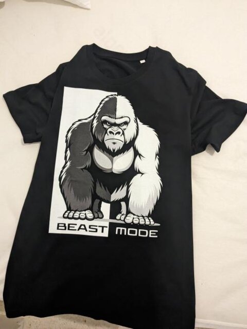 Camiseta orgánica gorila Beast Mode