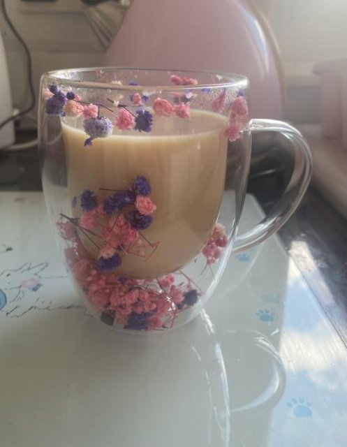 🌼Floral Fusion: Bicchieri Vetro Doppia Parete