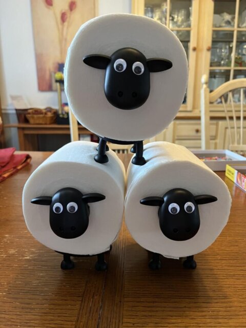 🐑 Black Sheep Toilet Paper Holder: Cute & Functional 🧻✨