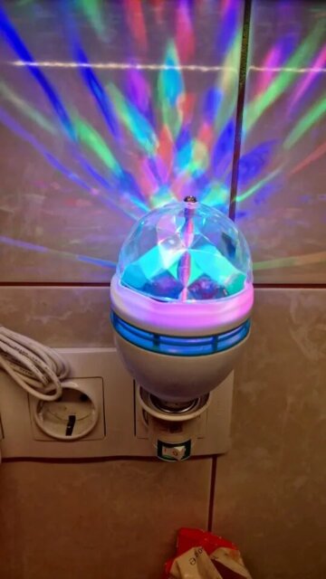 💡 Colorful LED Party Light: Plug & Play Fun 🎊