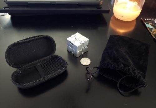 🌟 Stay Calm & Focused: Premium Aluminum Infinity Cube – The Ultimate Stress Buster