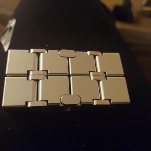 🌟 Stay Calm & Focused: Premium Aluminum Infinity Cube – The Ultimate Stress Buster