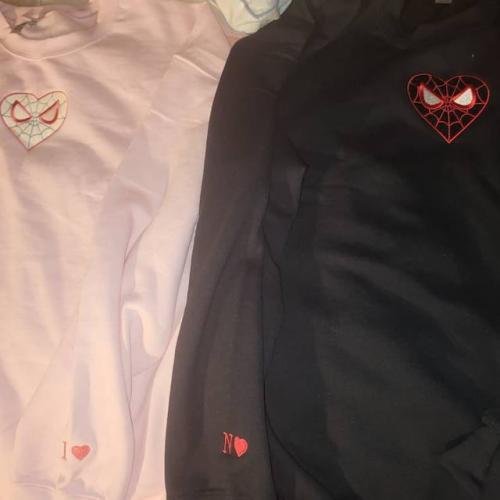 Custom Spider Couple Sweatshirt