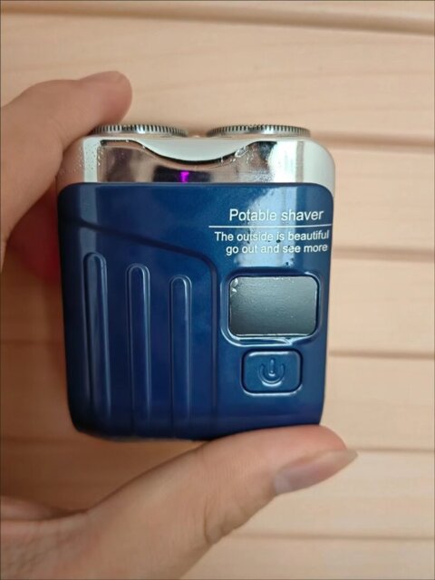 Portable Rotary Dual Ring Electric Shaver