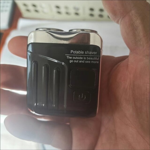 Portable Rotary Dual Ring Electric Shaver