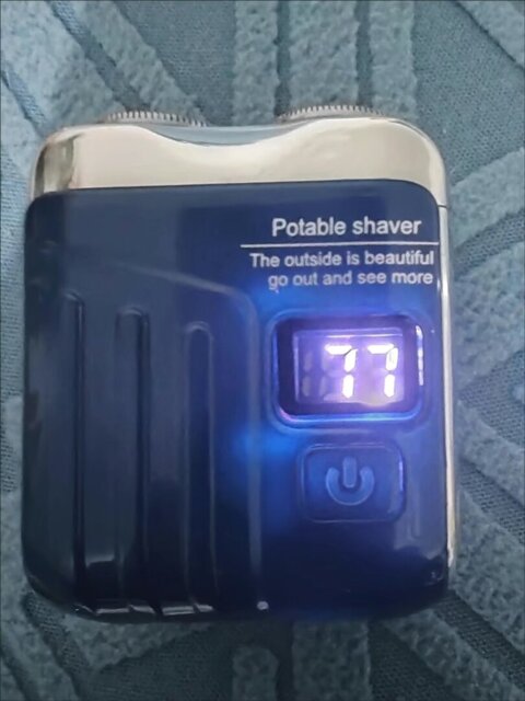 Portable Rotary Dual Ring Electric Shaver